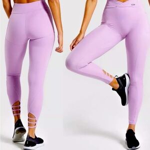 GYMSHARK Pink Poise Pocket High Rise Leggings Sz Small